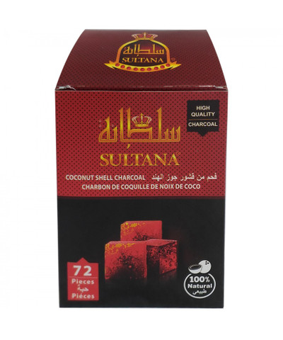 Sultana Coconut Shell Charcoal - 72 Pieces