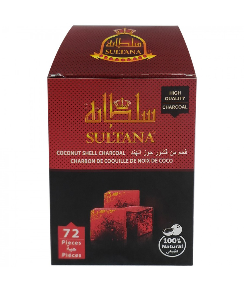 Sultana Coconut Shell Charcoal - 72 Pieces