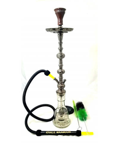 Khalil Mamoon Hookah - Double Kuwait Towers -Oxidized