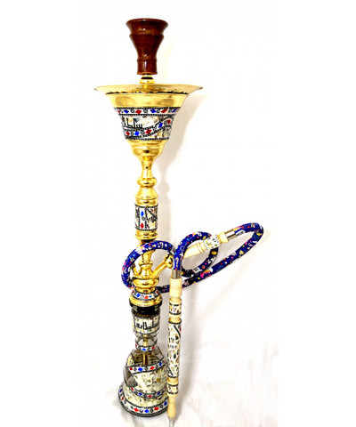 Sultana Hookah - Sadaf Classic w/Ice - Gold (35")