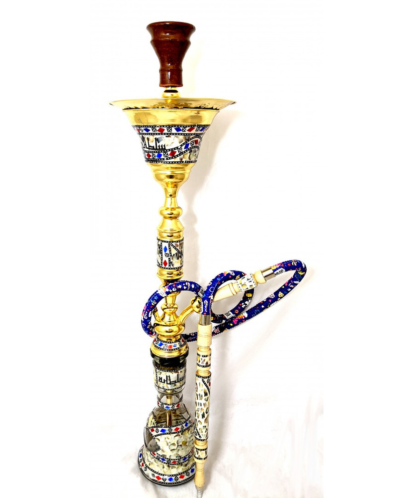 Sultana Hookah - Sadaf Classic w/Ice - Gold (35")