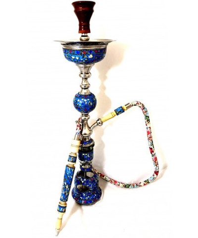 Sultana Hookah - Sadaf Single Orb w/Ice - Blue (32")