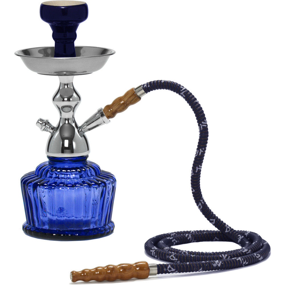 MYA QT mini hookah w/h Chrome wire basket - 14"