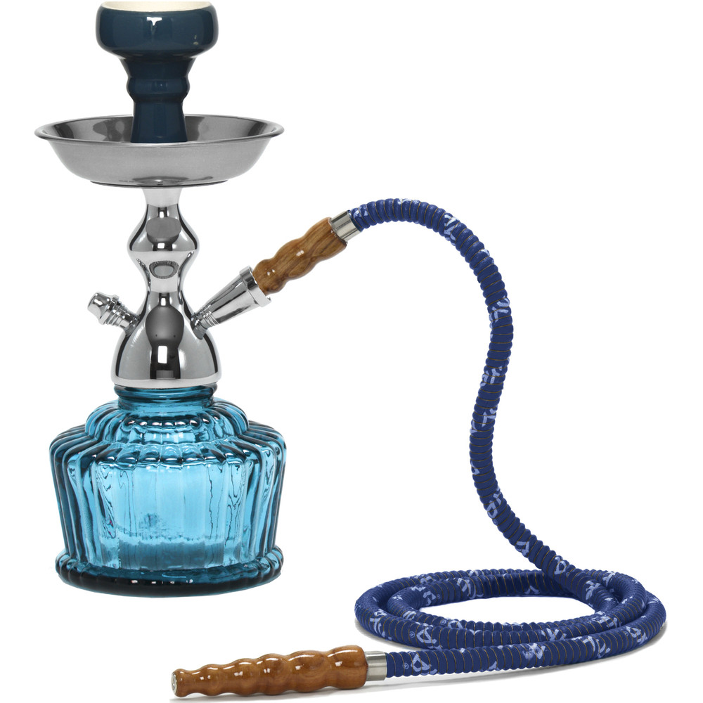 MYA QT mini hookah w/h Chrome wire basket - 14"